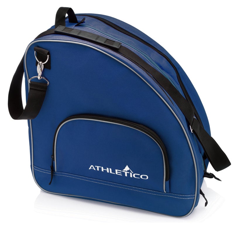 Athletico Ice & Inline Skate Bag - Premium Bag to Carry Ice Skates, Roller Skates, Inline Skates for Both Kids and Adults (Blue), Blue, L, Detachable,Durable - Image 1